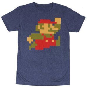 new Super Mario Bros tee XL Pixelated 8-bit vintage retro video game UNISEX game